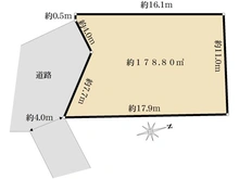 【東京都/立川市羽衣町】立川市羽衣町3丁目　売地 区画図