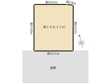 【神奈川県/鎌倉市笛田】鎌倉市笛田5丁目　売地 区画図