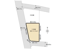 【東京都/東大和市南街】東大和市南街2丁目　建築条件付売地　1区画 区画図