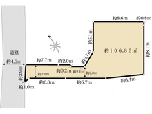 【東京都/昭島市緑町】昭島市緑町1丁目　売地 区画図