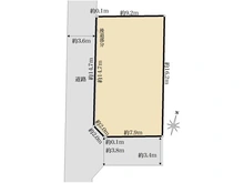 【東京都/立川市栄町】立川市栄町5丁目　売地 区画図