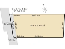 【東京都/北区西ケ原】北区西ヶ原一丁目　土地 区画図