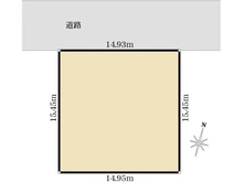 【東京都/八王子市めじろ台】めじろ台二丁目　土地 区画図