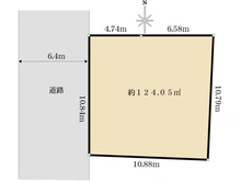 【神奈川県/横浜市青葉区新石川】横浜市青葉区新石川4丁目　土地 区画図