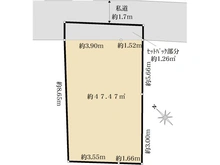 【東京都/豊島区駒込】豊島区駒込三丁目　土地 区画図