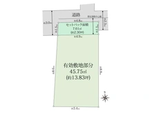 【大阪府/大阪市東住吉区北田辺】大阪市東住吉区北田辺五丁目　売土地 区画図