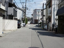 【大阪府/大阪市東住吉区湯里】大阪市東住吉区湯里一丁目（古家付土地） 前面道路
