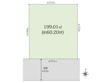 【奈良県/大和郡山市千日町】大和郡山市千日町　古家付土地 区画図