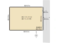 【大阪府/大阪市西成区千本中】大阪市西成区千本中1丁目　売土地 区画図