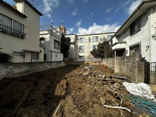 【東京都/品川区荏原】品川区荏原5丁目建築条件付売地　A区画 現地：全3区画、A区画は手前の区画です。
