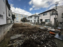 【東京都/品川区荏原】品川区荏原5丁目建築条件付売地　C区画 現地：全3区画、C区画は奥の区画