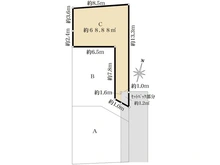 【東京都/品川区荏原】品川区荏原5丁目建築条件付売地　C区画 区画図