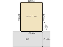 【東京都/品川区東中延】品川区東中延二丁目　売地 区画図