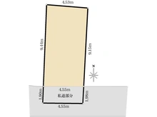 【東京都/足立区関原】足立区関原3丁目　土地 区画図