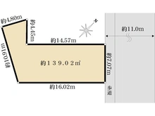 【東京都/足立区新田】足立区新田2丁目　土地 区画図