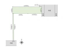 【京都府/京都市下京区中堂寺壬生川町】下京区中堂寺壬生川町　土地 区画図