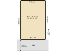 【兵庫県/西宮市甲風園】西宮市甲風園二丁目　売土地 区画図