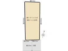 【京都府/京都市上京区芦山寺通千本東入】京都市上京区芦山寺通千本東入北玄蕃町　土地 区画図