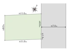 【東京都/世田谷区喜多見】世田谷区喜多見9丁目土地 区画図