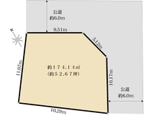 【神奈川県/横浜市旭区今宿】旭区今宿1丁目　土地 区画図