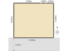 【神奈川県/横浜市旭区四季美台】横浜市旭区四季美台　売地 区画図
