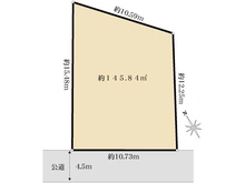 【神奈川県/横浜市旭区笹野台】旭区笹野台三丁目　売地 区画図