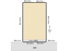 【東京都/中野区中野】中野区中野3丁目　土地 区画図