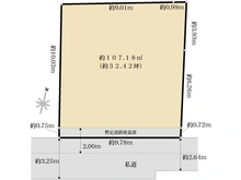 【東京都/中野区本町】中野区本町2丁目　土地 区画図