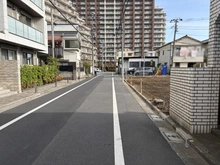 【東京都/板橋区常盤台】板橋区常盤台二丁目　土地(2) 現地(手前側)・前面道路：全2区画
