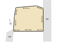 【東京都/目黒区五本木】目黒区五本木三丁目土地 区画図