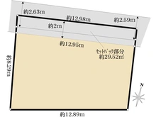 【東京都/大田区多摩川】大田区多摩川2丁目土地（古家付） 区画図