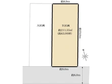 【東京都/世田谷区等々力】世田谷区等々力5丁目 古家付土地 B区画/全2区画 区画図