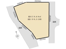 【大阪府/枚方市山之上】枚方市山之上5丁目 古家付土地 区画図
