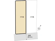 【大阪府/枚方市香里ケ丘】枚方市香里ケ丘四丁目　B号地 区画図