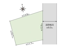 【東京都/江戸川区北小岩】江戸川区北小岩六丁目土地A 区画図