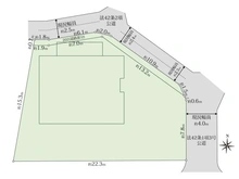 【兵庫県/尼崎市久々知】尼崎市久々知一丁目　古家付き土地 区画図