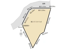 【千葉県/市川市平田】市川市平田一丁目　古家付き土地 区画図