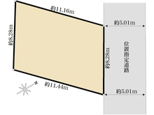 【千葉県/船橋市新高根】船橋市新高根六丁目　売地 区画図