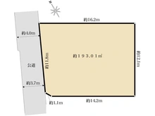【東京都/杉並区宮前】杉並区宮前三丁目　古家付き売地 区画図