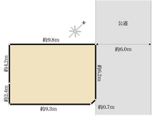 【千葉県/市川市塩焼】市川市塩焼二丁目　売地 区画図