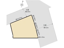 【埼玉県/所沢市小手指町】所沢市小手指町4丁目　土地 区画図