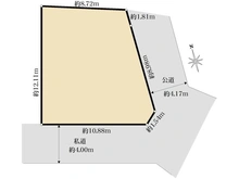 【埼玉県/所沢市大字下安松】所沢市大字下安松　売地 区画図