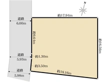【東京都/西東京市芝久保町】西東京市芝久保町3丁目　売地 区画図