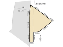 【埼玉県/所沢市東住吉】所沢市東住吉　売地 区画図