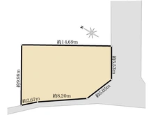 【東京都/東村山市秋津町】東村山市秋津町3丁目　土地 区画図
