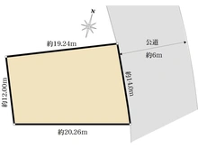 【埼玉県/所沢市小手指町】所沢市小手指町4丁目　土地 区画図
