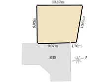 【東京都/東大和市狭山】東大和市狭山2丁目　土地 区画図