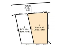 【埼玉県/さいたま市緑区大字中尾】さいたま市緑区大字中尾土地1号地 区画図