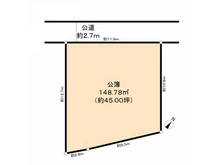 【千葉県/我孫子市寿】我孫子市寿2丁目 土地 区画図