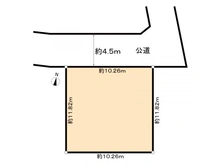 【千葉県/流山市前ケ崎】流山市前ケ崎　土地 区画図